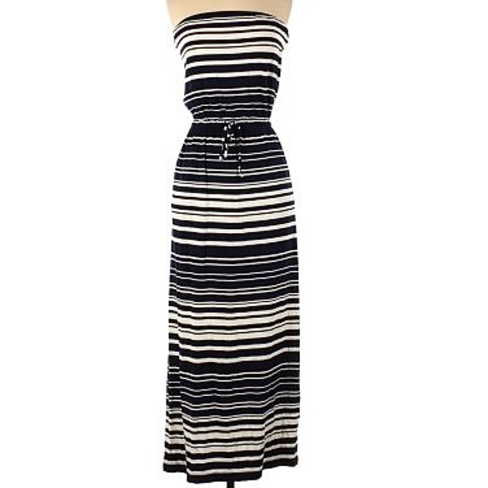 J.CREW,cotton jersey strapless tube ,long dress